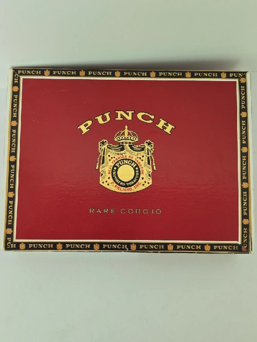 Vintage Punch Rare Corojo Red Empty Cigar Craft Box